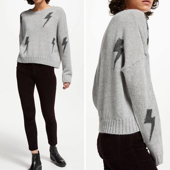 Rails Mod Funky Mod Maximalist Alpaca Lightning Bolt Perci Crewneck Sweater XS/S - Picture 1 of 15